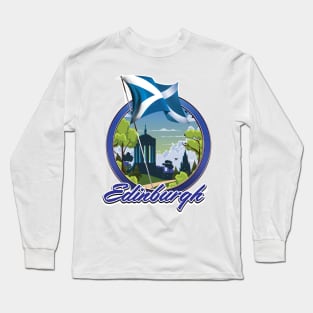 Edinburgh Scotland logo Long Sleeve T-Shirt